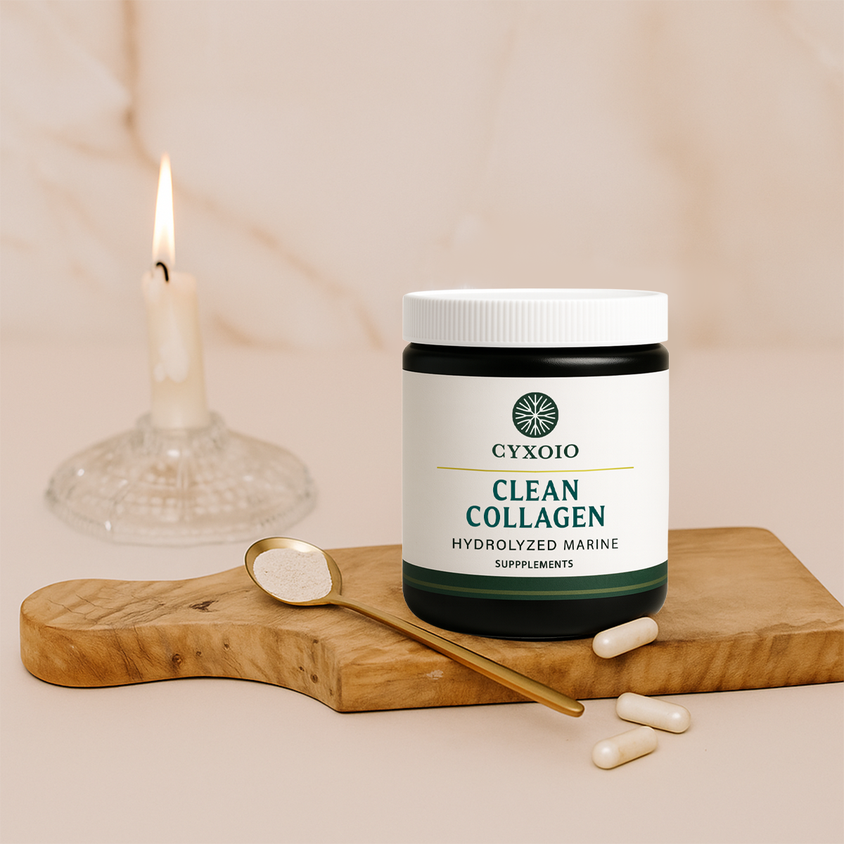 Cyxoio ® Clean Genuine Hydrolyzed Marine Collagen, Low DA 1,000-2,000